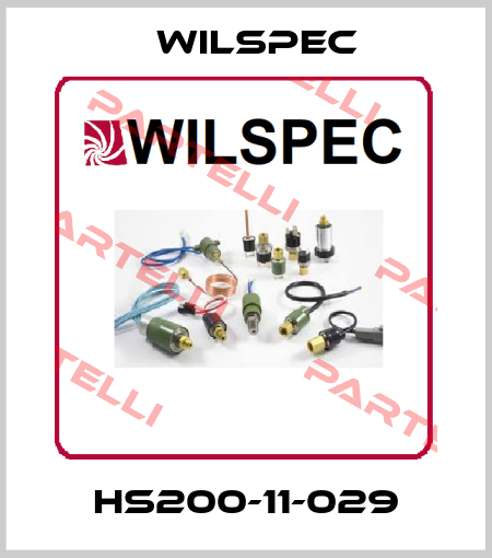 HS200-11-029 Wilspec