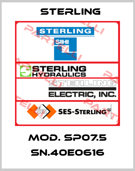 MOD. SP07.5 SN.40E0616 Sterling