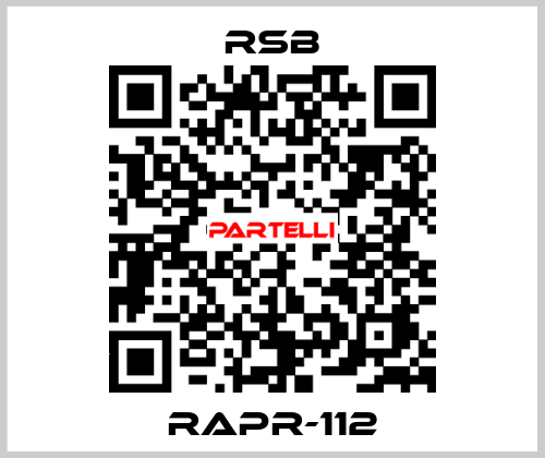 RAPR-112 RSB