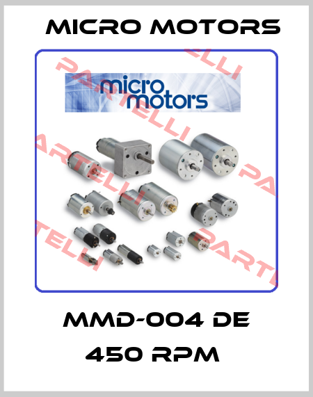MMD-004 DE 450 RPM  Micro Motors