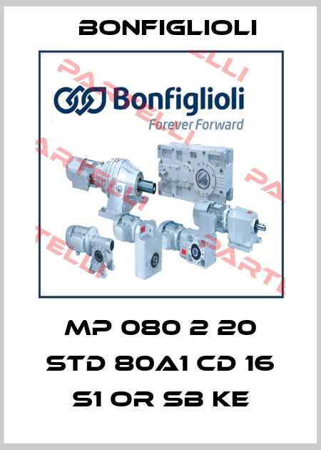 MP 080 2 20 STD 80A1 CD 16 S1 OR SB KE Bonfiglioli