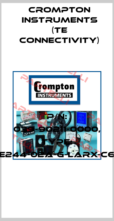 P/N: 039-90211-0000, Type: E244-02A-G-LARX-C6 CROMPTON INSTRUMENTS (TE Connectivity)
