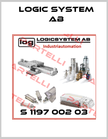 S 1197 002 03 LOGIC SYSTEM AB