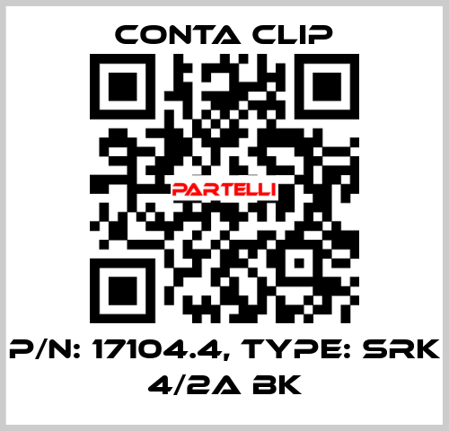 P/N: 17104.4, Type: SRK 4/2A BK Conta Clip