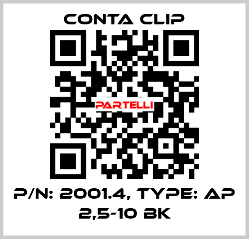 P/N: 2001.4, Type: AP 2,5-10 BK Conta Clip