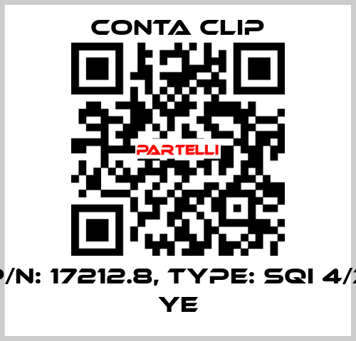 P/N: 17212.8, Type: SQI 4/3 YE Conta Clip