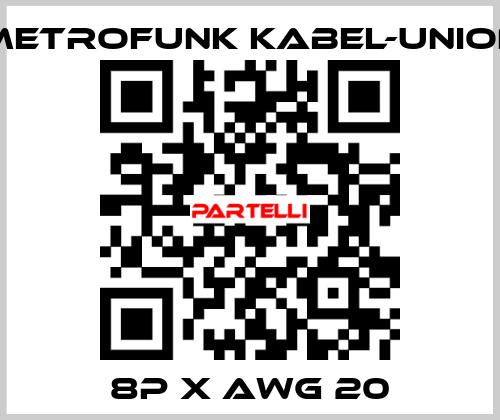 8P x AWG 20 METROFUNK KABEL-UNION