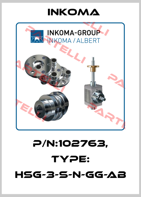 P/N:102763, Type: HSG-3-S-N-GG-AB INKOMA