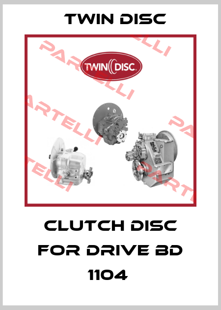Clutch disc for drive BD 1104  Twin Disc