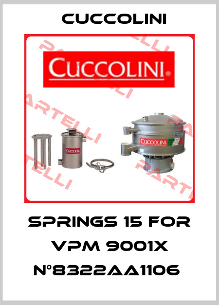 SPRINGS 15 FOR VPM 9001X N°8322AA1106  Cuccolini