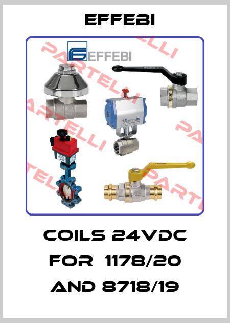 COILS 24VDC for  1178/20 and 8718/19 Effebi