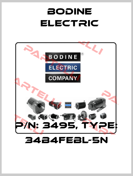 P/N: 3495, Type: 34B4FEBL-5N BODINE ELECTRIC