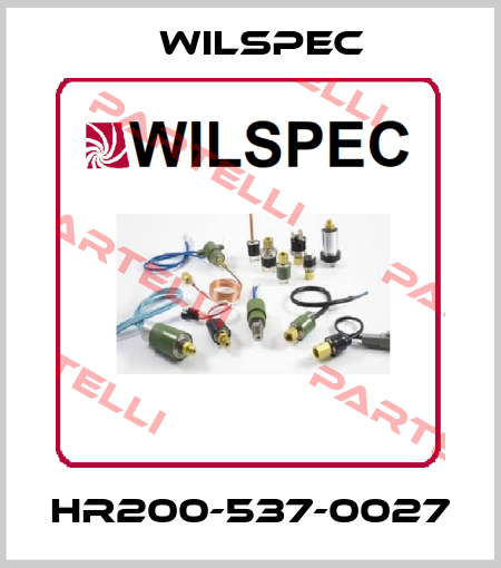 HR200-537-0027 Wilspec