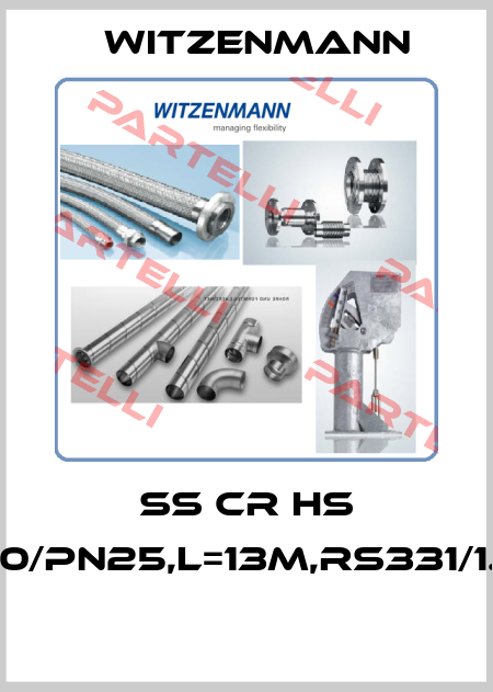 SS CR HS DN150/PN25,L=13M,RS331/1.4571  Witzenmann