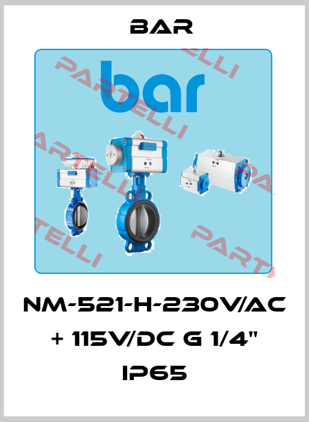 NM-521-H-230V/AC + 115V/DC G 1/4" IP65 bar