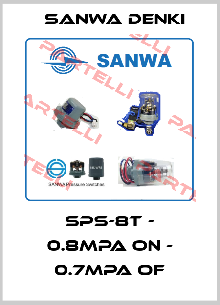 SPS-8T - 0.8MPA ON - 0.7MPA OF Sanwa Denki