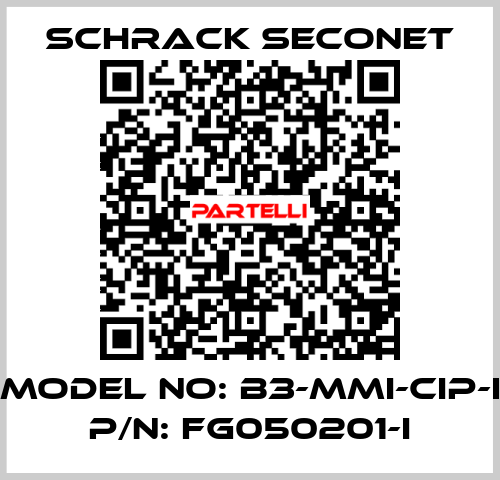 Model No: B3-MMI-CIP-I P/N: FG050201-I Schrack Seconet