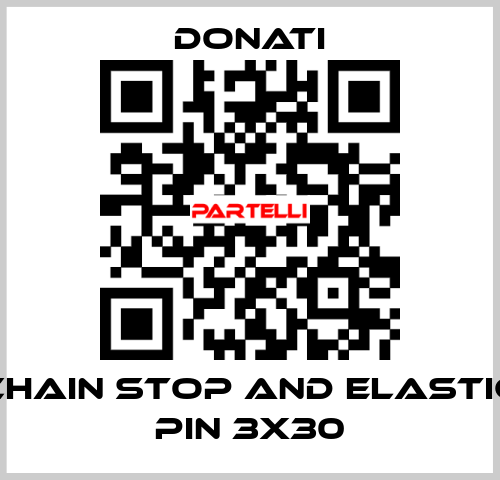 Chain stop and elastic pin 3x30 Donati