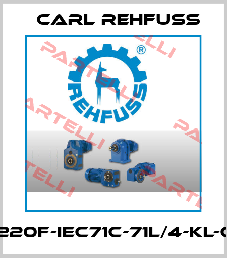SR220F-IEC71C-71L/4-KL-CCC Carl Rehfuss