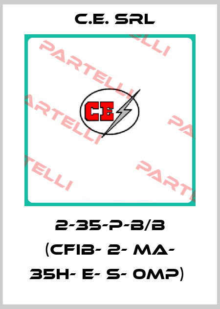  2-35-P-B/B (CFIB- 2- MA- 35H- E- S- 0MP)  C.E. srl