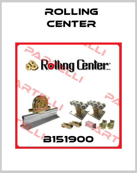 B151900 Rolling Center