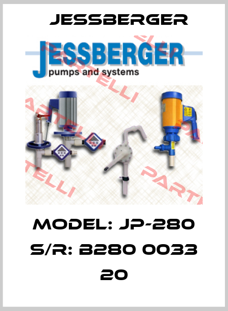 Model: JP-280 S/R: B280 0033 20 Jessberger