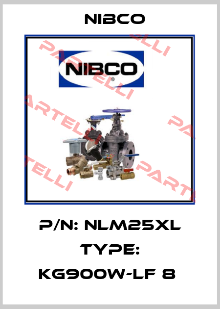 P/N: NLM25XL Type: KG900W-LF 8  Nibco