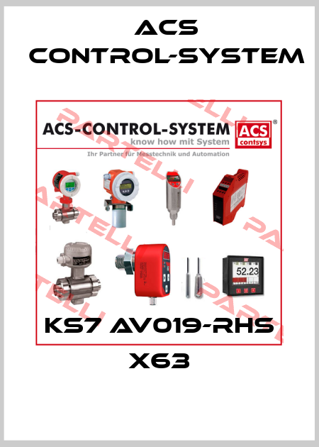 KS7 AV019-RHS X63 Acs Control-System