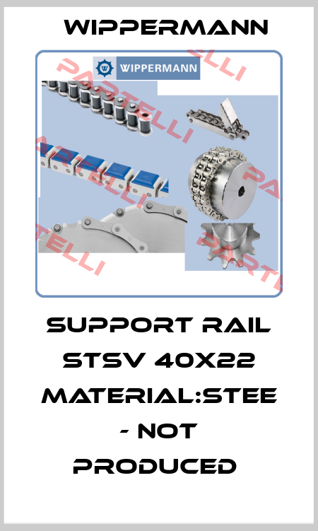 SUPPORT RAIL STSV 40X22 MATERIAL:STEE - NOT PRODUCED  Wippermann