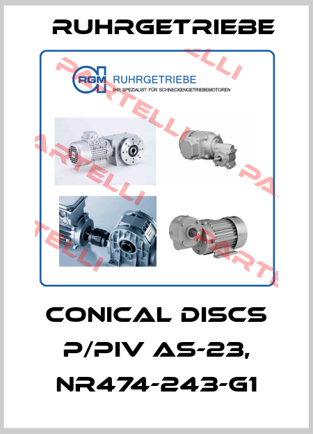 CONICAL DISCS P/PIV AS-23, NR474-243-G1 Ruhrgetriebe