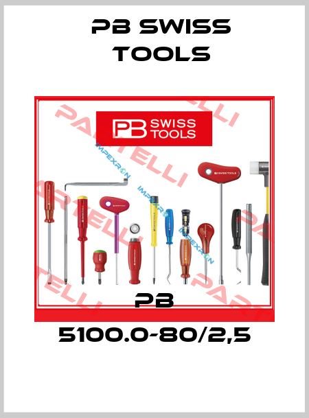 PB 5100.0-80/2,5 PB Swiss Tools