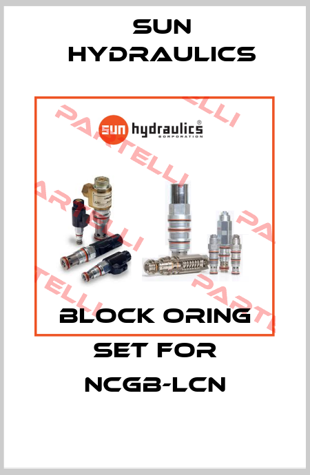 block oring set for NCGB-LCN Sun Hydraulics