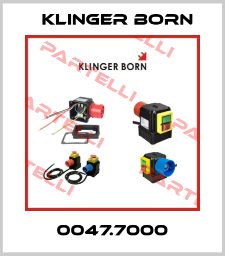 0047.7000 Klinger Born
