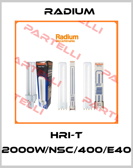 HRI-T 2000W/NSC/400/E40 Radium