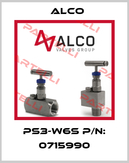 PS3-W6S p/n: 0715990 Alco