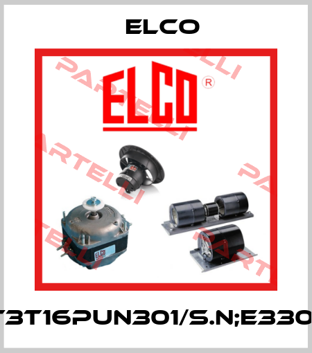 NET3T16PUN301/S.N;E330138 Elco