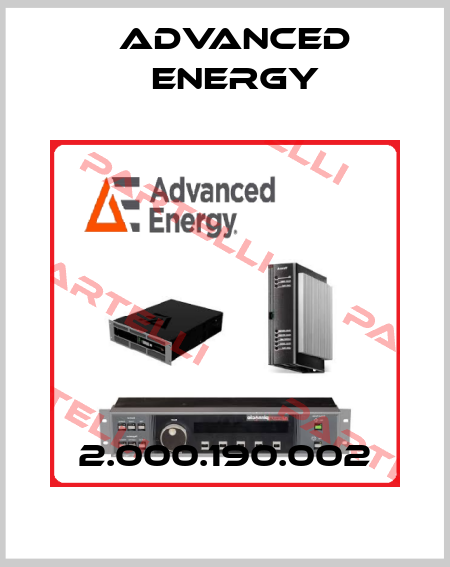 2.000.190.002 ADVANCED ENERGY