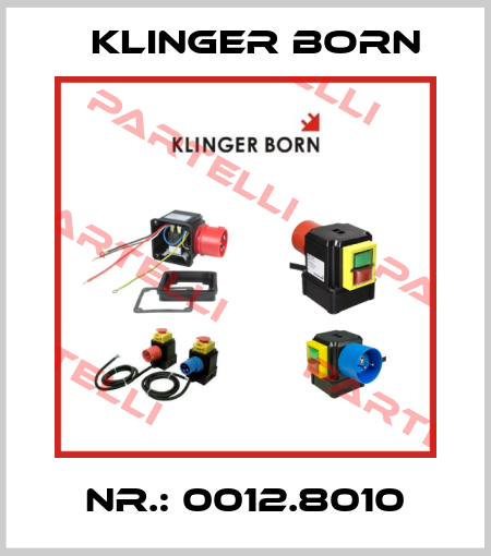 Nr.: 0012.8010 Klinger Born