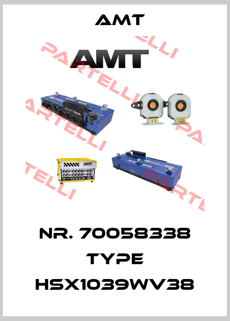 Nr. 70058338 Type HSX1039WV38 AMT