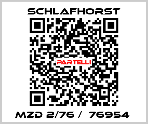 MZD 2/76 /  76954  Schlafhorst