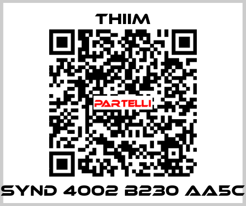 SYND 4002 B230 AA5C Thiim