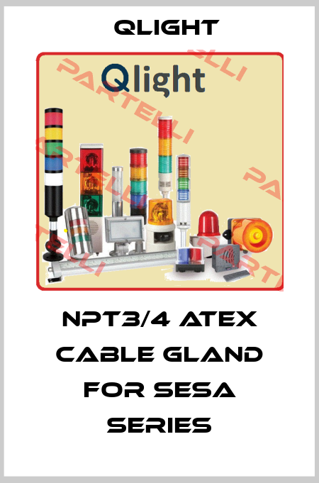 NPT3/4 ATEX cable gland for SESA series Qlight