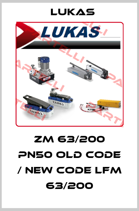 ZM 63/200 PN50 old code / new code LFM 63/200 Lukas