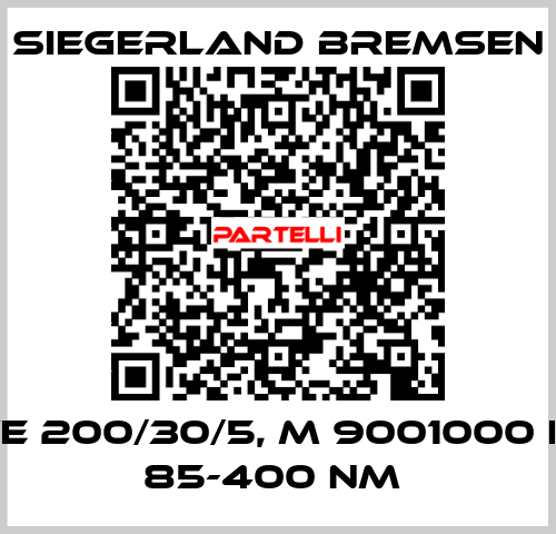 TE 200/30/5, M 9001000 E, 85-400 NM  Siegerland Bremsen