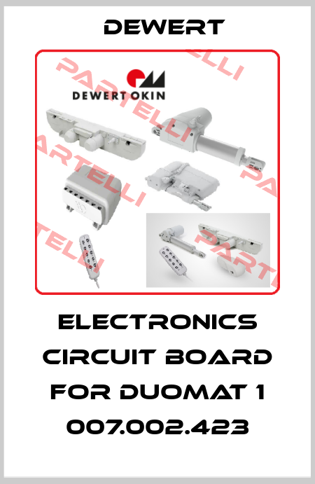 electronics circuit board for Duomat 1 007.002.423 DEWERT