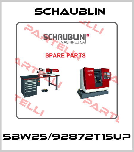 SBW25/92872T15UP Schaublin
