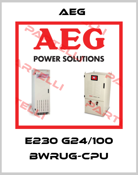  E230 G24/100 BWRUG-CPU AEG