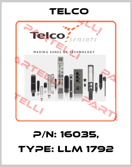 p/n: 16035, Type: LLM 1792 Telco