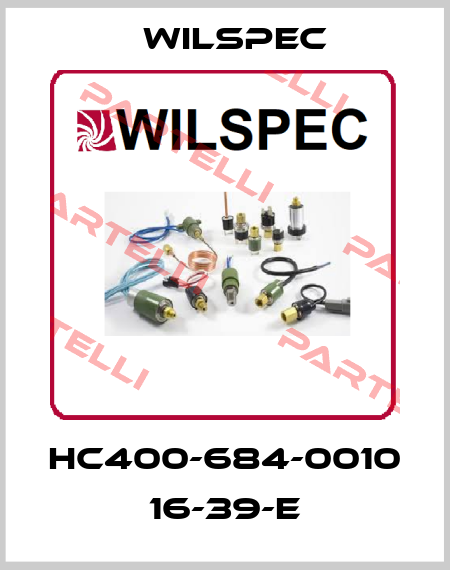 HC400-684-0010 16-39-E Wilspec