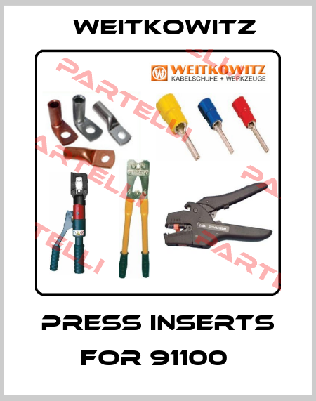 press inserts for 91100  WEITKOWITZ
